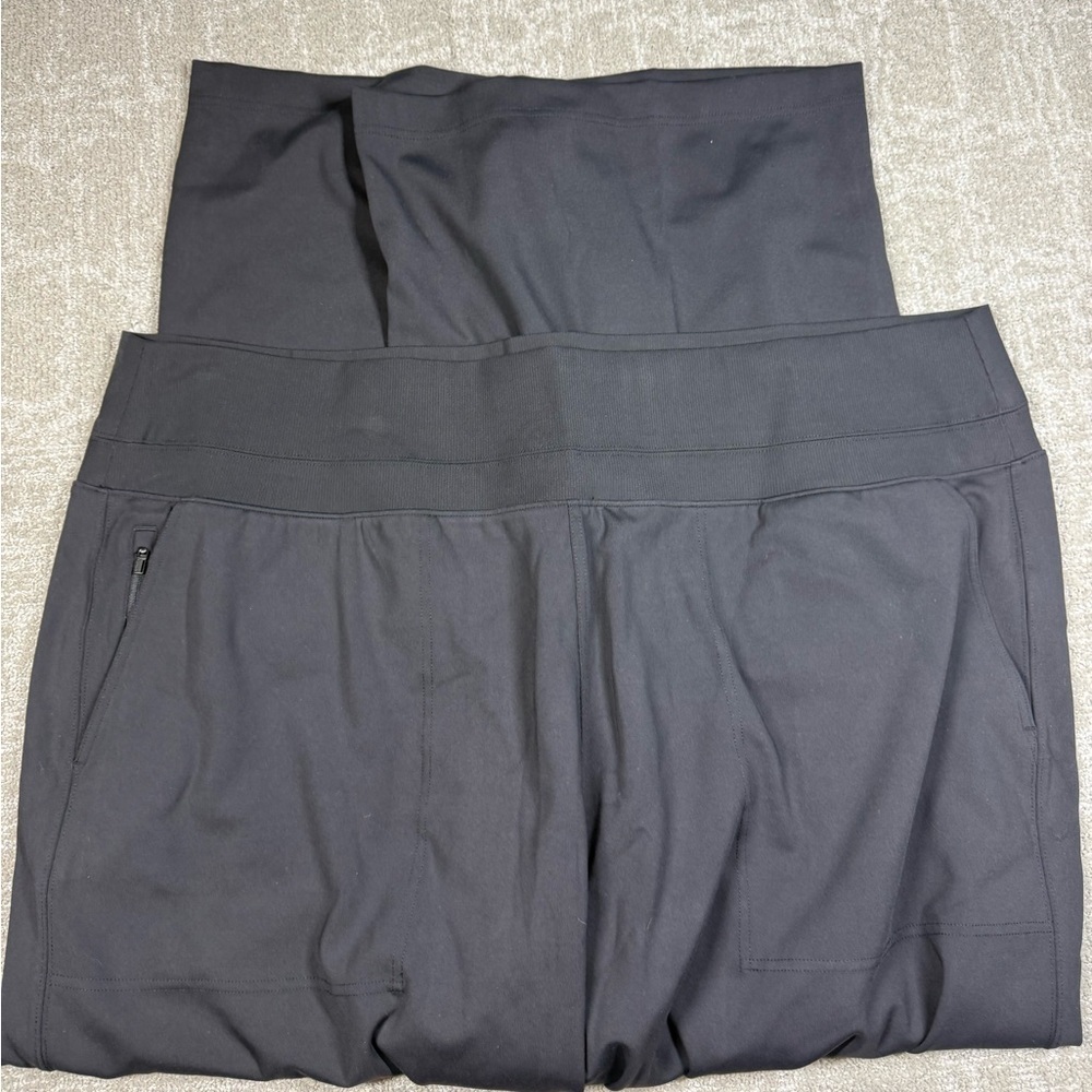 Athleta Black Venice High Rise Wide Leg Athletic Pant Women Size 3XL
